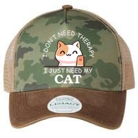 I Don't Need Therapy I Just Need My Cat Cute Legacy Tie Dye Trucker Hat