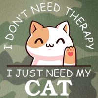 I Don't Need Therapy I Just Need My Cat Cute Legacy Tie Dye Trucker Hat