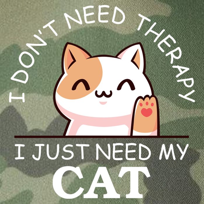 I Don't Need Therapy I Just Need My Cat Cute Legacy Tie Dye Trucker Hat