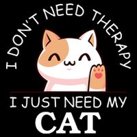 I Don't Need Therapy I Just Need My Cat Cute Drawstring Bag