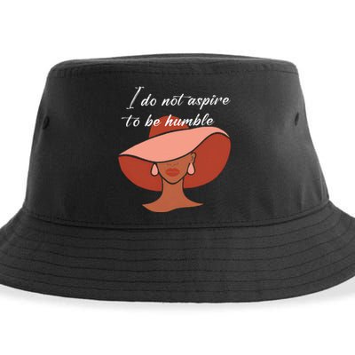 I Do Not Aspire To Be Humble Saying Quote Kamala Harris 2024 Sustainable Bucket Hat