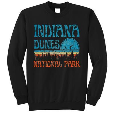 Indiana Dunes National Park Lake Michigan Retro Sunset Sweatshirt