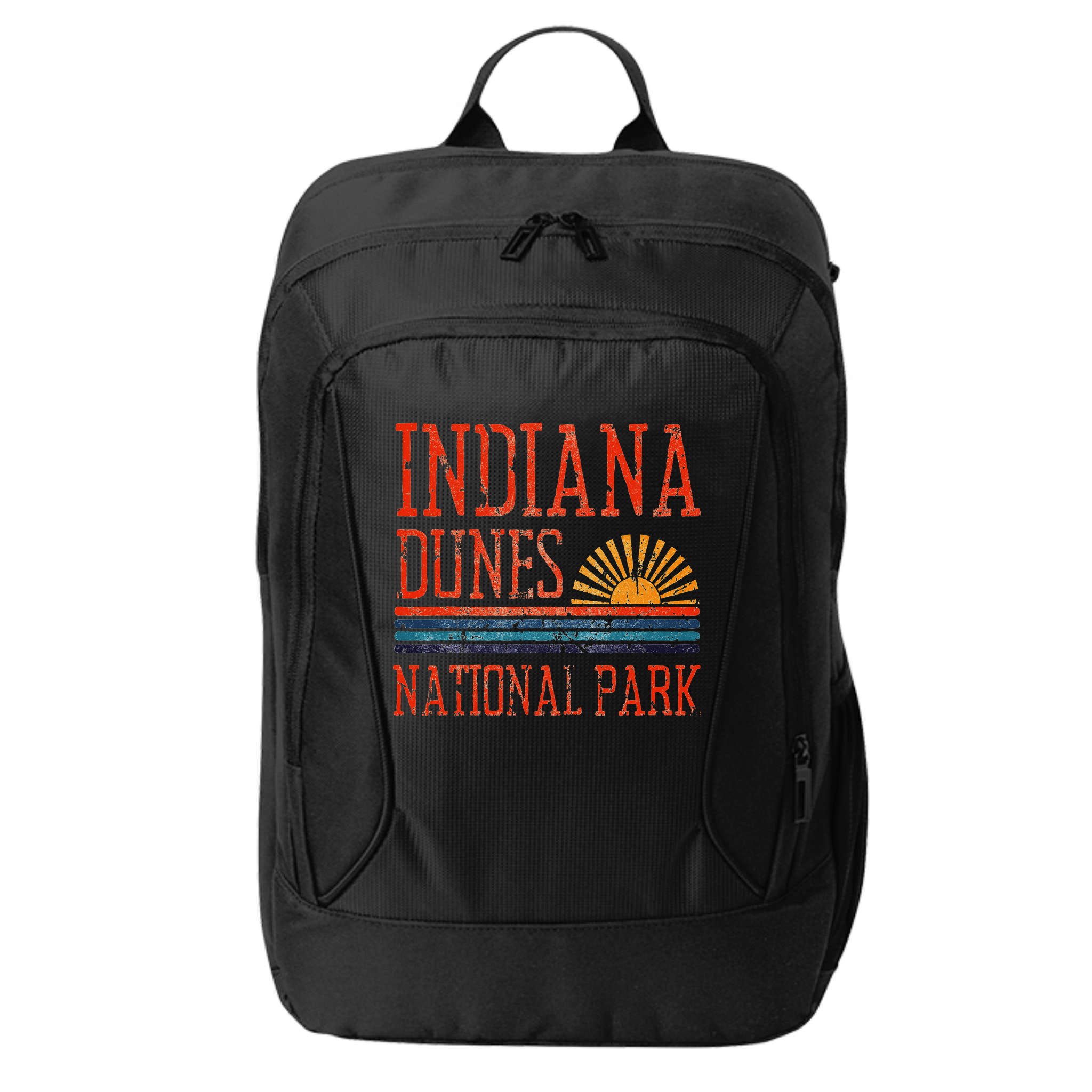 Indiana Dunes National Park Nature Great Lakes Sunset City Backpack
