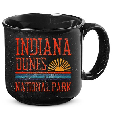 Indiana Dunes National Park Nature Great Lakes Sunset 15oz Campfire Ceramic Mug