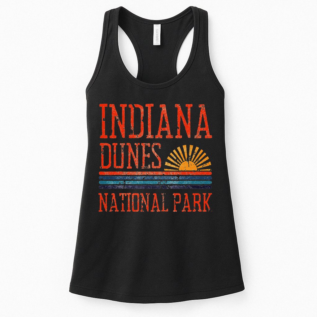 Indiana Dunes National Park Nature Great Lakes Sunset Womens Tank Top