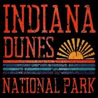 Indiana Dunes National Park Nature Great Lakes Sunset Zip Tote Bag