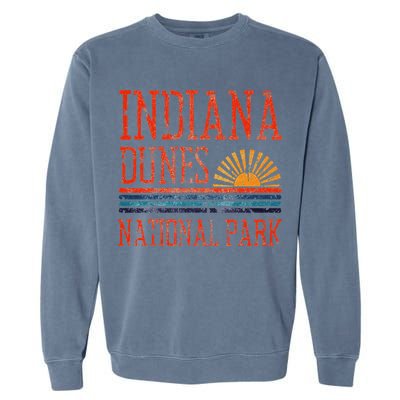Indiana Dunes National Park Nature Great Lakes Sunset Garment-Dyed Sweatshirt
