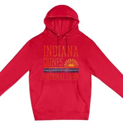 Indiana Dunes National Park Nature Great Lakes Sunset Premium Pullover Hoodie