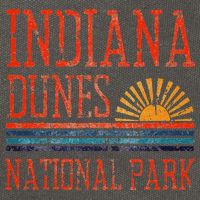 Indiana Dunes National Park Nature Great Lakes Sunset Cotton Canvas Backpack