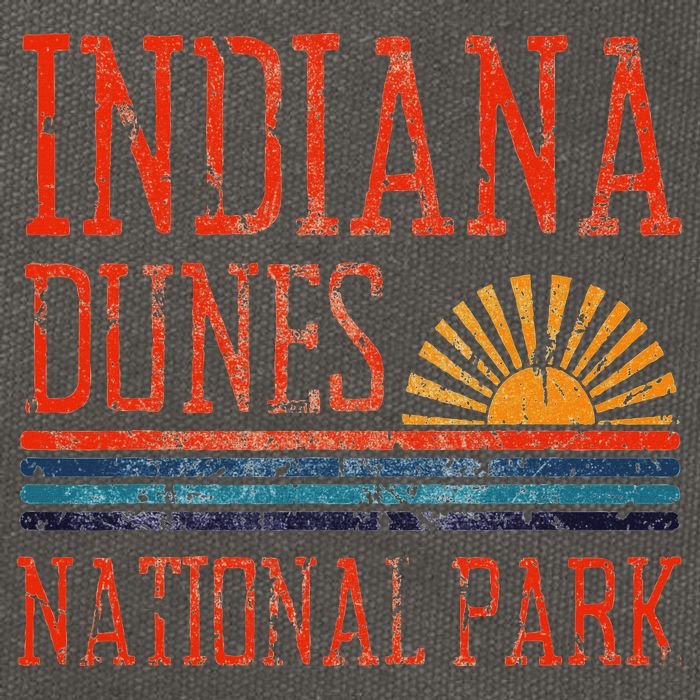 Indiana Dunes National Park Nature Great Lakes Sunset Cotton Canvas Backpack