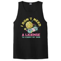 I Don't Need A License To Carry My 9mm Crocheting Lover PosiCharge Competitor Tank