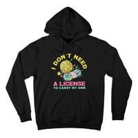 I Don't Need A License To Carry My 9mm Crocheting Lover Tall Hoodie