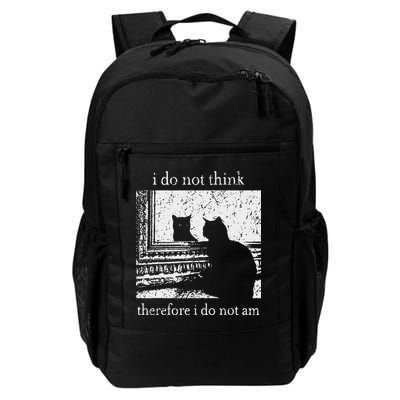 I Do Not Think Therefore I Do Not Am Cat Meme Backpack