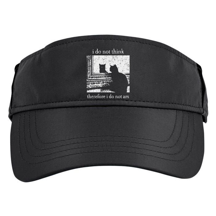 I Do Not Think Therefore I Do Not Am Cat Meme Adult Drive Performance Visor