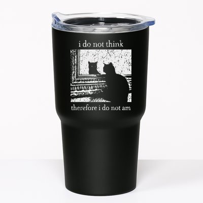 I Do Not Think Therefore I Do Not Am Cat Meme Tumbler