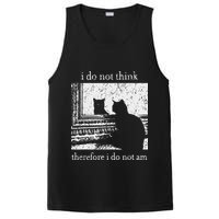 I Do Not Think Therefore I Do Not Am Cat Meme PosiCharge Competitor Tank