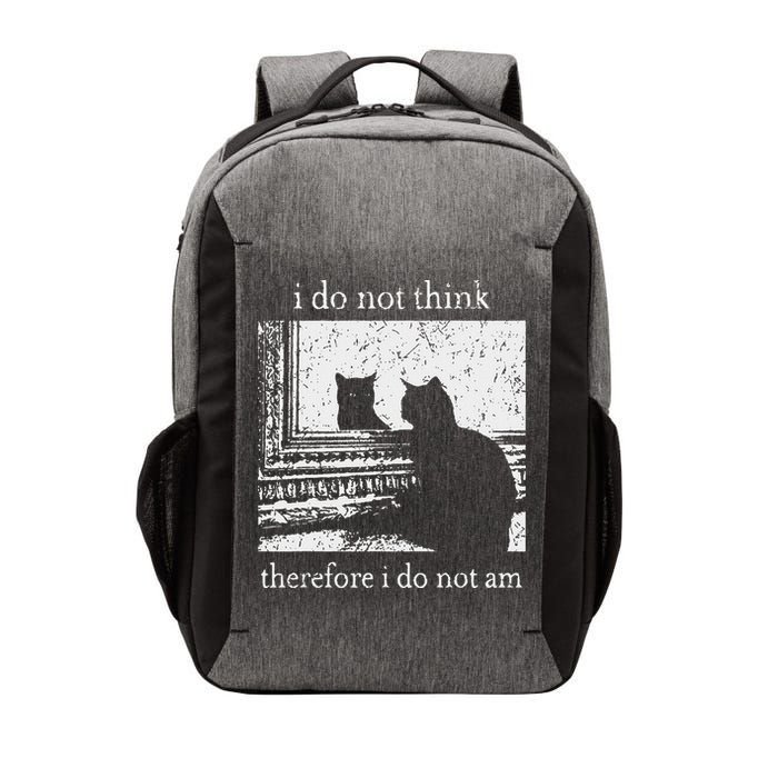 I Do Not Think Therefore I Do Not Am Cat Meme Vector Backpack