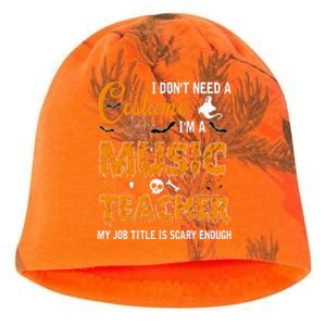 I Dont Need A Costume Im A Music Teacher Halloween Gift Kati - Camo Knit Beanie