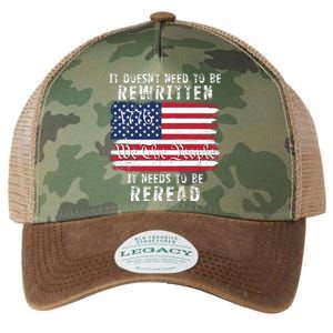 It Doesnt Need To Be Rewritten Constitution We The People Legacy Tie Dye Trucker Hat