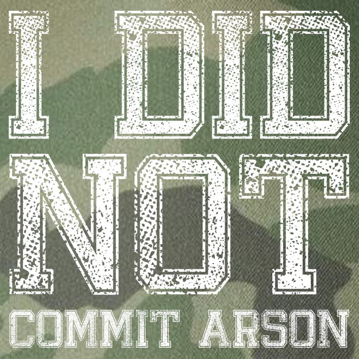 I Did Not Commit Arson Funny Arson Legacy Tie Dye Trucker Hat