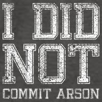 I Did Not Commit Arson Funny Arson Vector Backpack