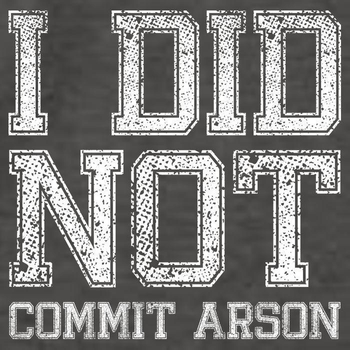 I Did Not Commit Arson Funny Arson Vector Backpack