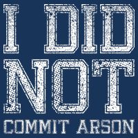 I Did Not Commit Arson Funny Arson Infant Baby Jersey Bodysuit