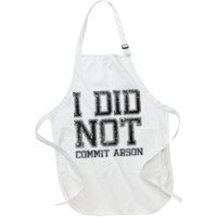 I Did Not Commit Arson Funny Arson Apron