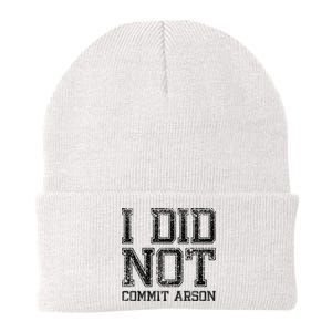 I Did Not Commit Arson Funny Arson Knit Cap Winter Beanie