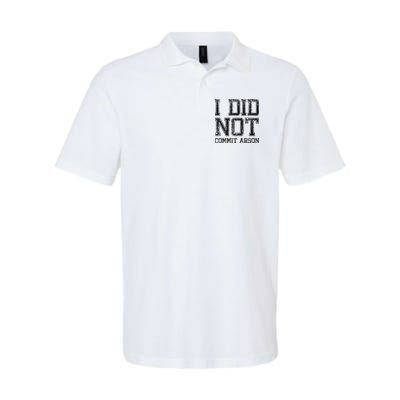 I Did Not Commit Arson Funny Arson Polo