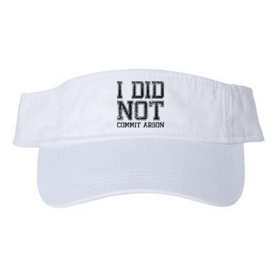 I Did Not Commit Arson Funny Arson Visor