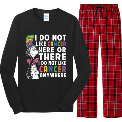 I Do Not Like Cancer Long Sleeve Pajama Set