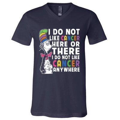 I Do Not Like Cancer V-Neck T-Shirt