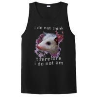 I Do Not Think Therefore I Do Not Am Possum Space PosiCharge Competitor Tank