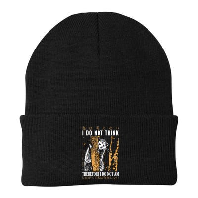 I Do Not Think Therefore I Do Not Am Japanese Possum Knit Cap Winter Beanie