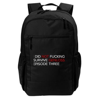 I Did Not Fucking Survive Genloss Episode Three Backpack