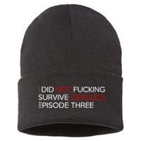 I Did Not Fucking Survive Genloss Episode Three Sustainable Knit Beanie