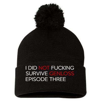 I Did Not Fucking Survive Genloss Episode Three Pom Pom 12in Knit Beanie