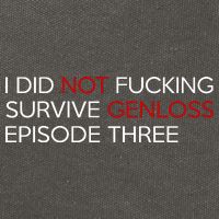 I Did Not Fucking Survive Genloss Episode Three Cotton Canvas Backpack