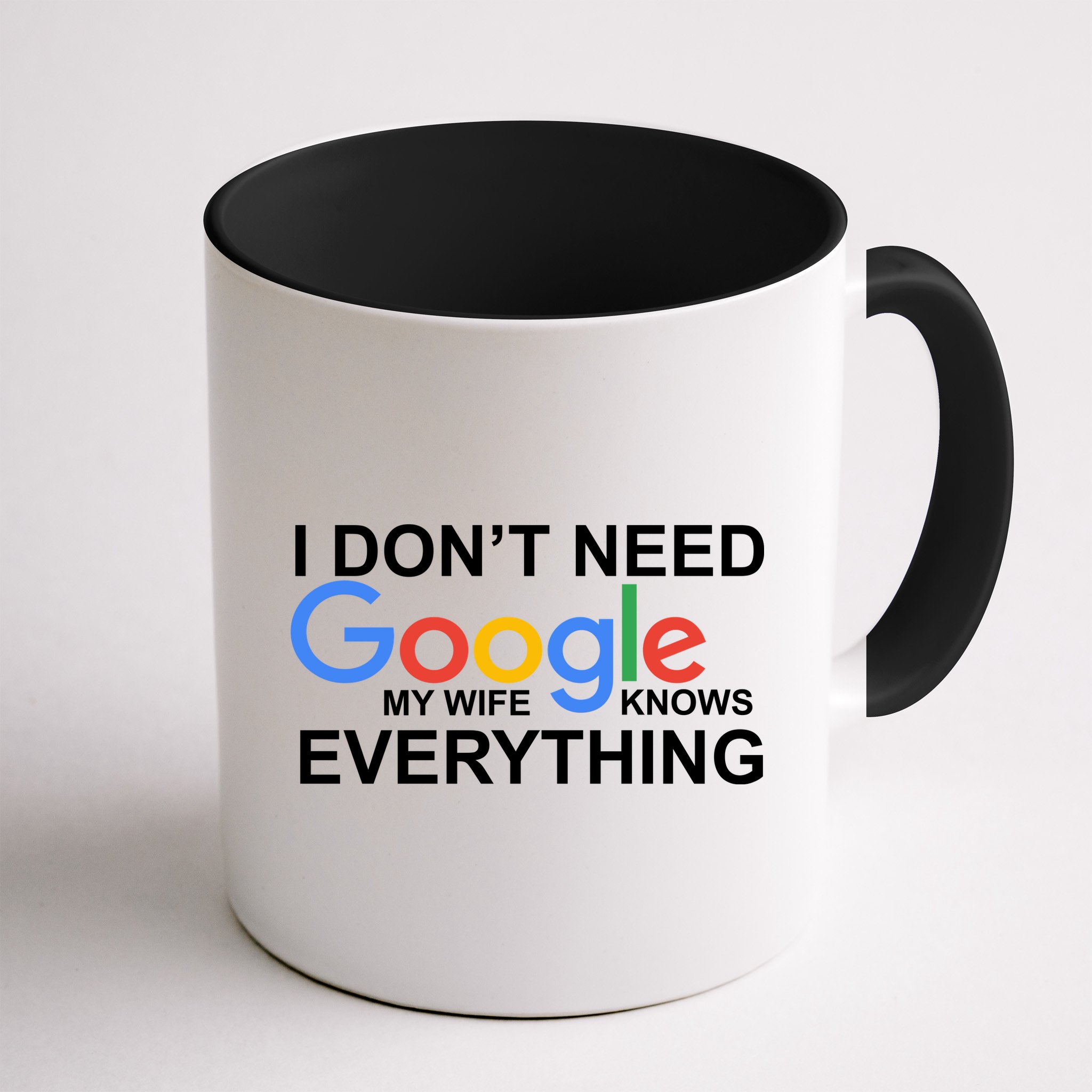 I Don't Need Google My Wife Knows Everything Mug