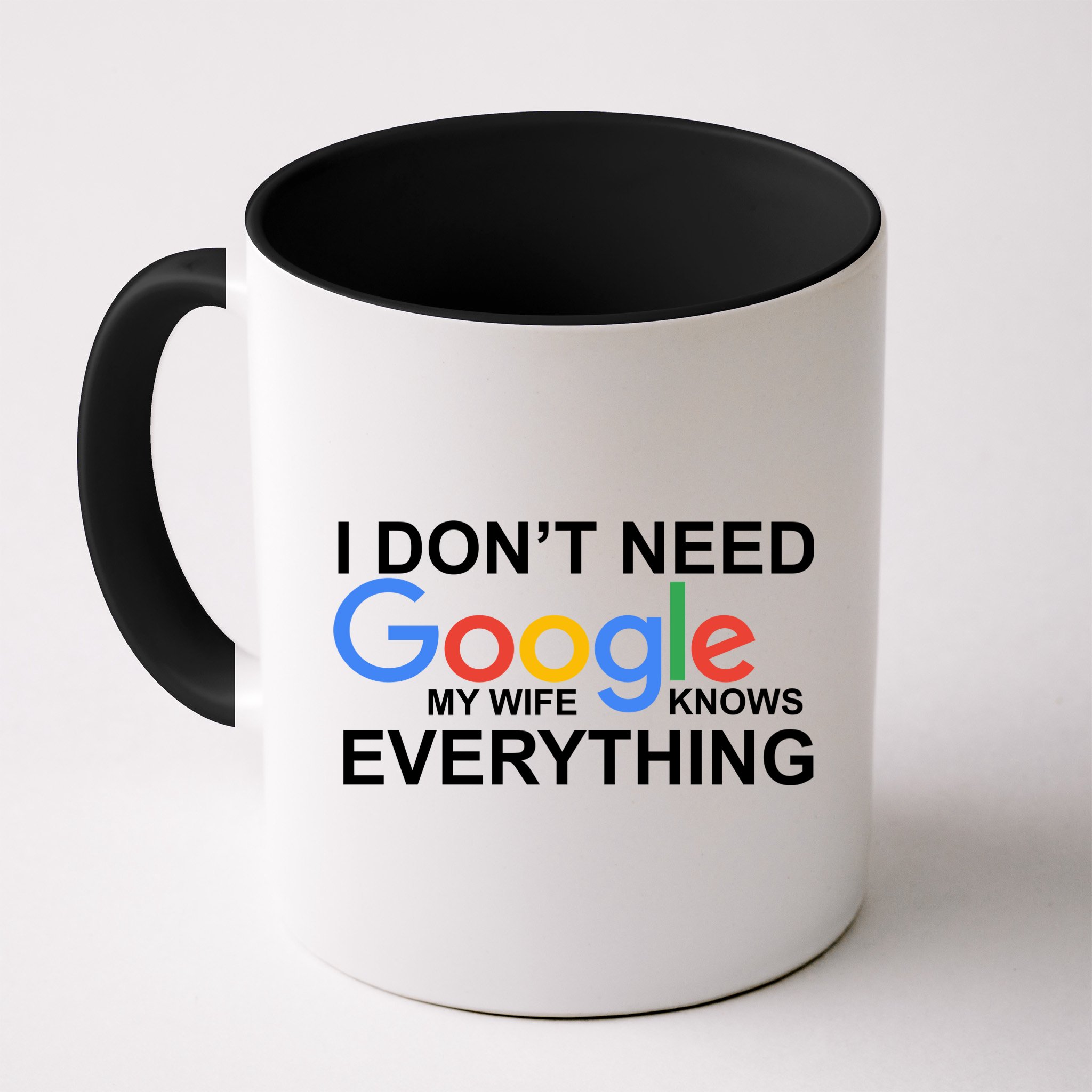 I Don't Need Google My Wife Knows Everything Mug