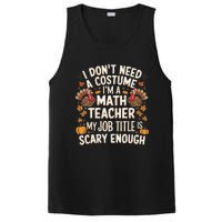 I DonT Need A Costume IM A Math Teacher Retro Fall Turkey PosiCharge Competitor Tank