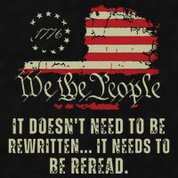 It Doesnt Need To Be Rewritten Constitution We The People Ladies PosiCharge Tri-Blend Wicking Tank