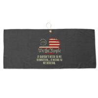 It Doesnt Need To Be Rewritten Constitution We The People Large Microfiber Waffle Golf Towel
