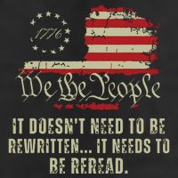 It Doesnt Need To Be Rewritten Constitution We The People 25L Jumbo Tote