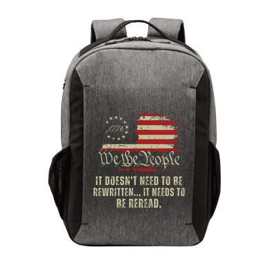 It Doesnt Need To Be Rewritten Constitution We The People Vector Backpack