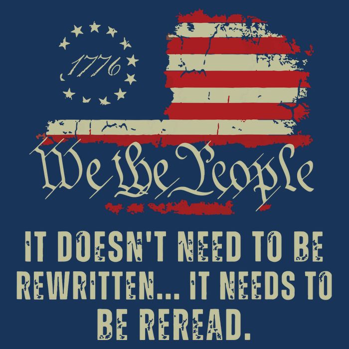It Doesnt Need To Be Rewritten Constitution We The People Infant Baby Jersey Bodysuit