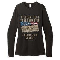 It Doesn't Need To Be Rewritten It Needs to be Reread Womens CVC Long Sleeve Shirt