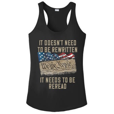 It Doesn't Need To Be Rewritten It Needs to be Reread Ladies PosiCharge Competitor Racerback Tank