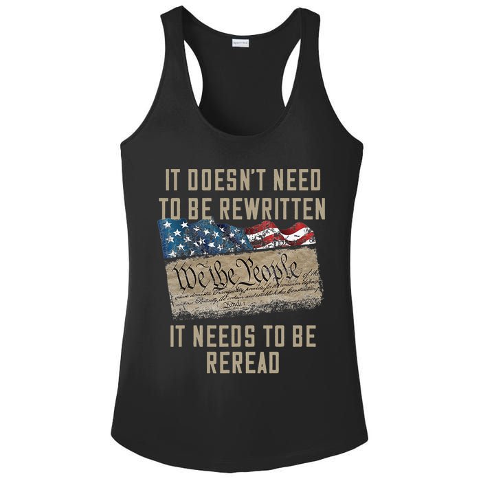 It Doesn't Need To Be Rewritten It Needs to be Reread Ladies PosiCharge Competitor Racerback Tank
